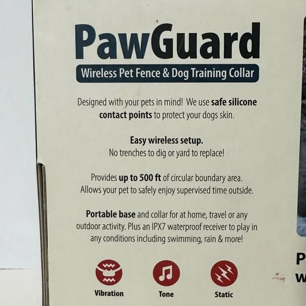 Petcove Paw Guard Wireless Pet Fence & Dog Training Collar (No strap)